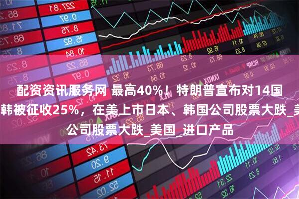 配资资讯服务网 最高40%！特朗普宣布对14国关税税率，日韩被征收25%，在美上市日本、韩国公司股票大跌_美国_进口产品